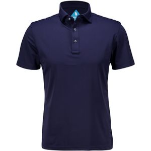 District - Indigo Polo Performance - Blauw - Heren - Katoen