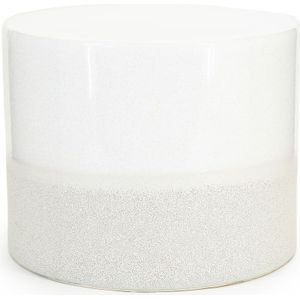 By-Boo Bijzettafel Tone Keramiek Wit Ø42cm - Keramiek
