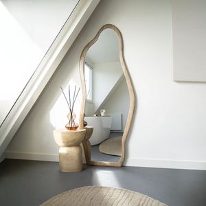 By-Boo - Laban - Staande Spiegel - Naturel - Hout/Glas