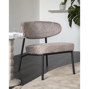 By-Boo - Jari - Loungestoel - Taupe - Hoogwaardige Materialen