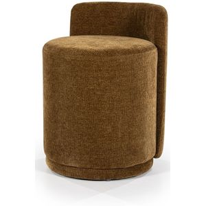 By-Boo Poef Marque Mosterd Mosterd - IJzer/Stof/Hout