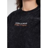 Gorilla Wear - Medina Oversized T-shirt - Washed Zwart - 100% Katoen