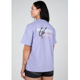 Gorilla Wear Medina - T-Shirt - Lila - 100% Katoen - Oversized Pasvorm