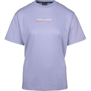 Gorilla Wear Medina - T-Shirt - Lila - 100% Katoen - Oversized Pasvorm