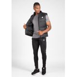 Gorilla Wear Irvine Puffer Vest - Bodywarmer - Zwart