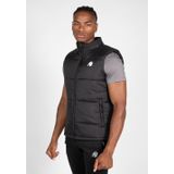 Gorilla Wear Irvine Puffer Vest - Bodywarmer - Zwart