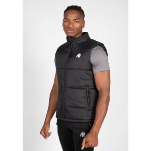 Gorilla Wear Irvine Puffer Vest - Bodywarmer - Zwart