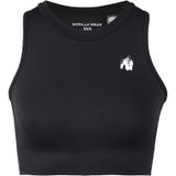 Gorilla Wear - Olivia Seamless Crop Top - Zwart - Katoen