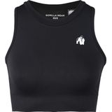 Gorilla Wear - Olivia Seamless Crop Top - Zwart - Katoen
