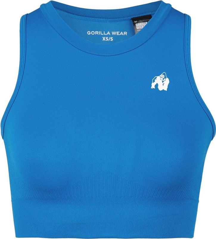 Gorilla Wear - Olivia - Crop Top - Blauw - Nylon/Spandex - 4-Delige Set