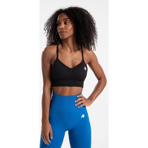 Gorilla Wear - Olivia Seamless Sportbeha - Zwart - Katoen