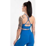 Gorilla Wear - Olivia - Sportbeha - Blauw - Nylon/Spandex - 4-Delige Set