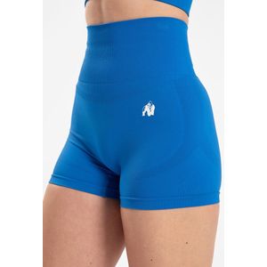 Gorilla Wear - Olivia Seamless Shorts - Blauw - Korte Broeken
