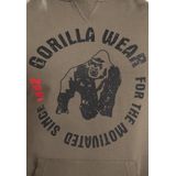 Gorilla Wear Marshall Mouwloze Hoodie - Legergroen