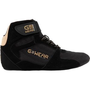 Gorilla Wear - Gwear Pro High Tops - Sportschoenen - Zwart/Goud - Platte Slijtvaste Zool