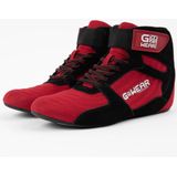 Gorilla Wear - Gwear Pro High Tops - Sportschoenen - Rood/Zwart - Stevige Pasvorm met Veters en Klittenbandsluiting