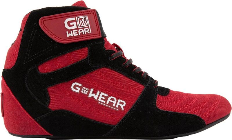 Gorilla Wear - Gwear Pro High Tops - Sportschoenen - Rood/Zwart - Stevige Pasvorm met Veters en Klittenbandsluiting
