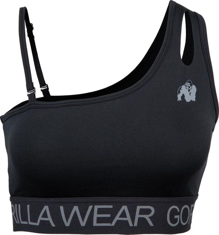 Gorilla Wear - Osseo - Sport BH - Zwart - Verstelbare Schouderbanden