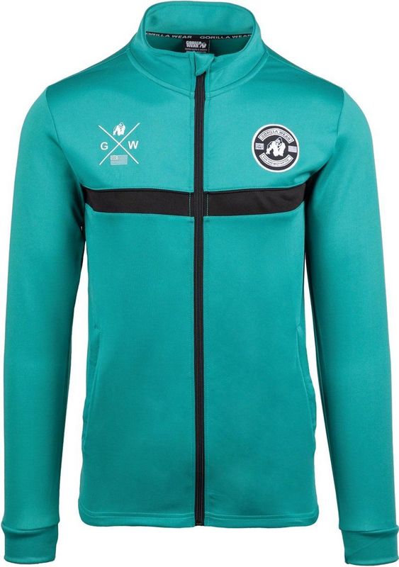 Gorilla Wear - Vernon - Trainingsjas - Groen/Blauw - Regular Fit