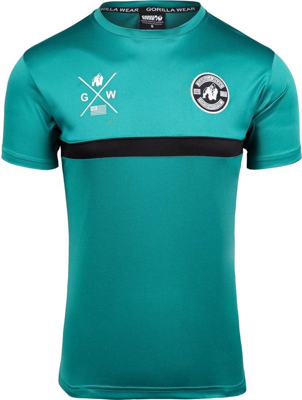 Gorilla Wear Vernon T-shirt - Groen Blauw