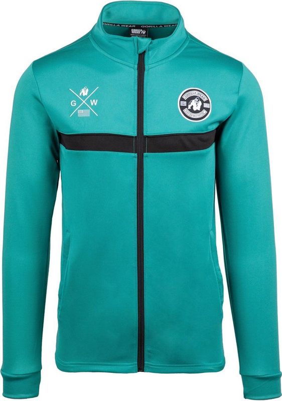 Gorilla Wear - Vernon - Trainingsjas - Groen/Blauw - Regular Fit