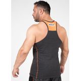 Gorilla Wear Wallace Tank Top - Grijs/Oranje - L
