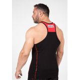 Gorilla Wear - Wallace - Tank Top - Zwart/Rood - 100% Katoen