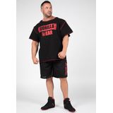 Gorilla Wear Wallace Workout Top - Zwart Rood