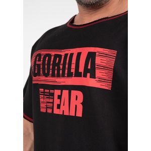 Gorilla Wear Wallace Workout Top - Zwart Rood