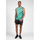 Gorilla Wear - Easton Tank Top - Groen/Wit - Gerecycled Polyester