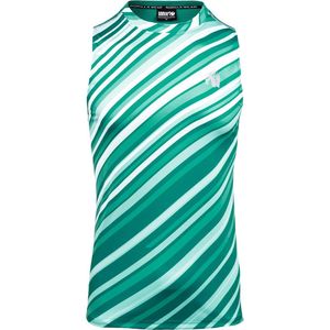 Gorilla Wear - Easton Tank Top - Groen/Wit - Gerecycled Polyester