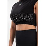 Gorilla Wear - Albion Oversized Crop Top - Zwart - Katoen