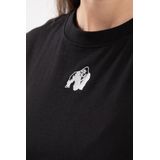 Gorilla Wear - Albion Oversized Crop Top - Zwart - Katoen