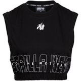 Gorilla Wear - Albion Oversized Crop Top - Zwart - Katoen