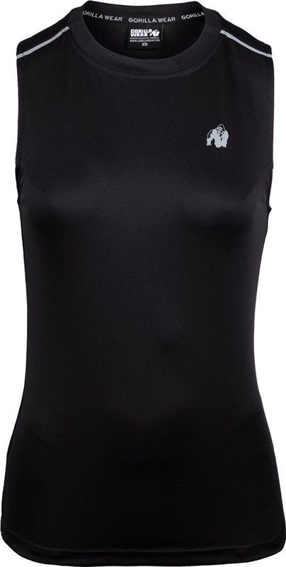 Gorilla Wear - Mokena Tank Top - Zwart - Gerecycled Polyester - Regular Fit