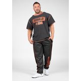 Gorilla Wear - Wallace Mesh Pants - Grijs/Oranje - Polyester - Loose Fit