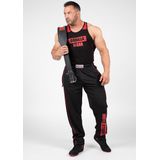 Gorilla Wear - Wallace - Sportbroek - Zwart/Rood - 100% Polyester
