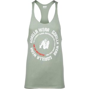 Gorilla Wear - Melrose - Stringer - Groen - Organisch Katoen, Oversized Fit