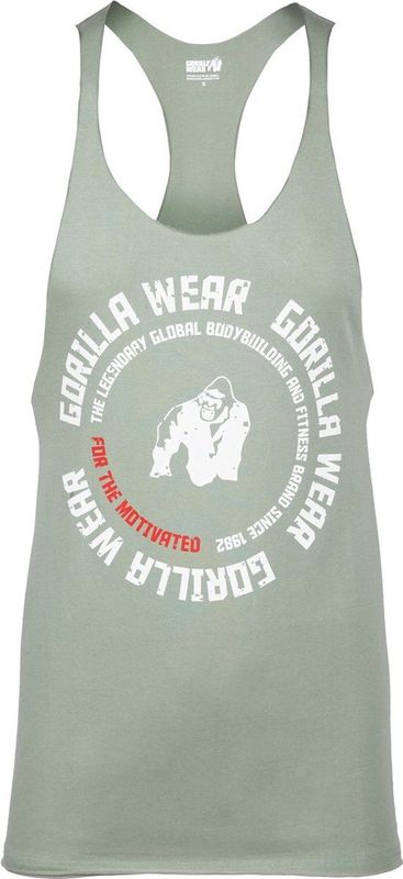 Gorilla Wear - Melrose Stringer - Groen - Organisch Katoen
