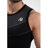 Gorilla Wear - Norton - Tanktop - Zwart - Nauwsluitende Pasvorm - Hoge Compressie