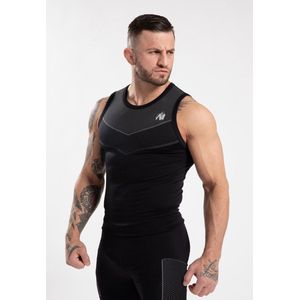 Gorilla Wear - Norton - Tanktop - Zwart - Nauwsluitende Pasvorm - Hoge Compressie