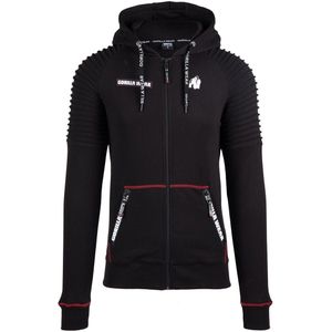 Gorilla Wear - Georgia Zipped Hoodie - Zwart - Katoen