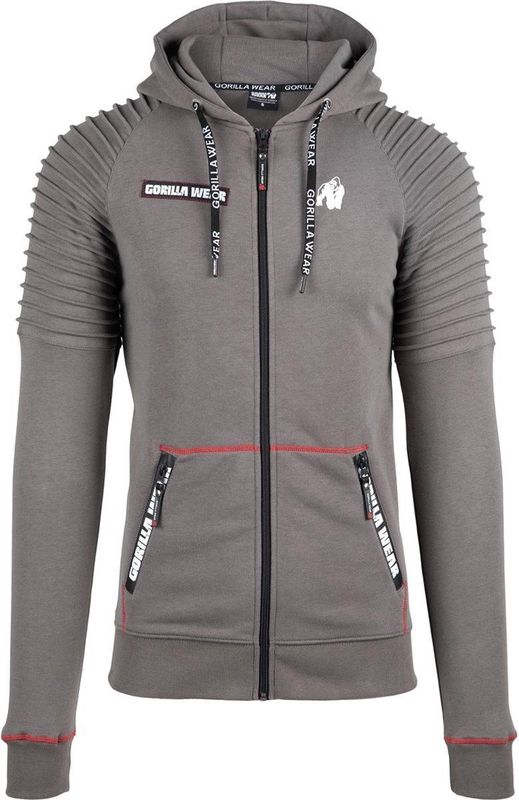 Gorilla Wear Georgia Zipped Hoodie - Grijs