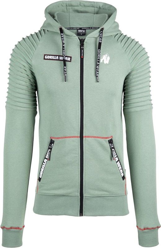 Gorilla Wear Georgia Zipped Hoodie - Groen