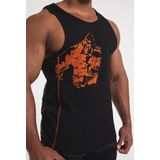 Gorilla Wear - Monterey - Tanktop - Zwart/Oranje