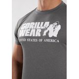 Gorilla Wear - Classic Training T-shirt - Grijs Gemêleerd - Regular Pasvorm