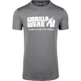 Gorilla Wear - Classic Training T-shirt - Grijs Gemêleerd - Regular Pasvorm