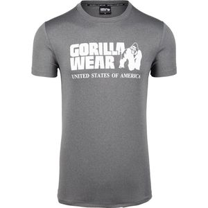 Gorilla Wear - Classic Training T-shirt - Grijs Gemêleerd - Regular Pasvorm