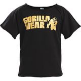 Gorilla Wear - Classic Work Out Top - Zwart/Goud - Sportshirt