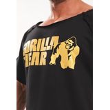 Gorilla Wear - Classic Work Out Top - Zwart/Goud - Sportshirt